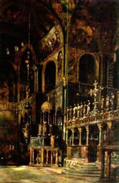 Interior Of St. Mark's Cathedral, Venice - view 1