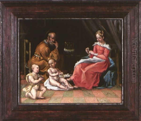 La Sainte Famille Et Saint Jean Baptiste Enfant - view 1