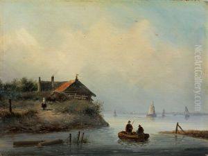 Niederlandische Polder Seelandschaft