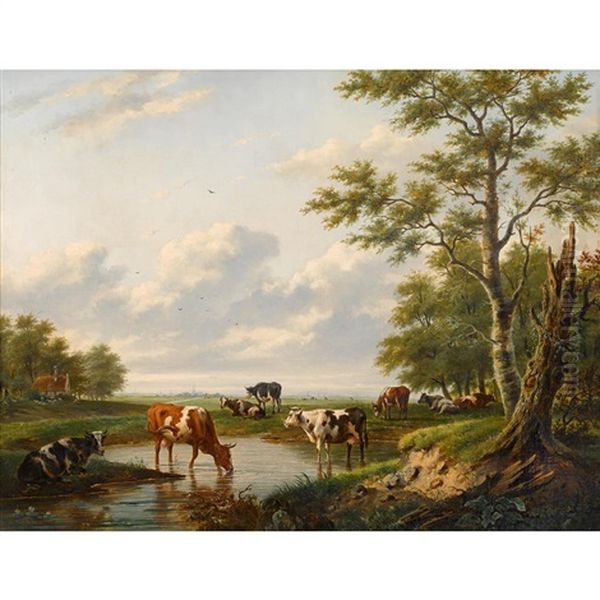 Cows In Landscape - view 1