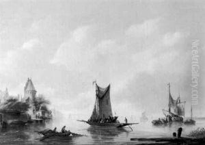 Zeilschepen Bij Zwijndrecht
