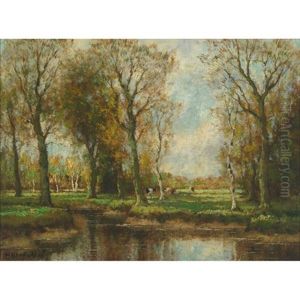 Autumn Pastures, Old Holland (+ By The Sand Pit Old Holland; 2 Works) by Willem Hendriks