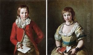 Portrait De Maivram Aitsema Et Portrait De David Julius Aitsema by Wybrand Hendriks