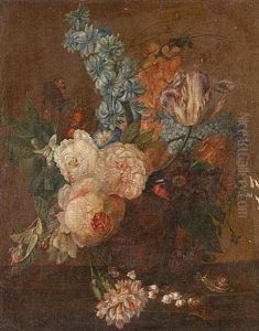 A Bouquet In A Vase by Wybrand Hendriks