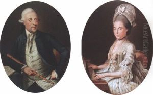Portrait Of A Gentleman, Half-length, Seated Holding A Flute