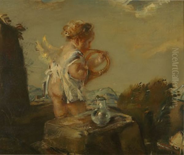 Musizierender Putto - view 1