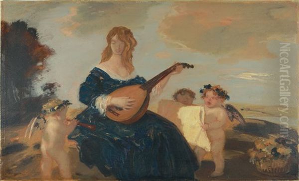 Mandolinenspielerin - view 1