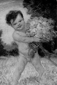 Knabe Mit Blumenstrauss Knabe Mit Blumenstrauss