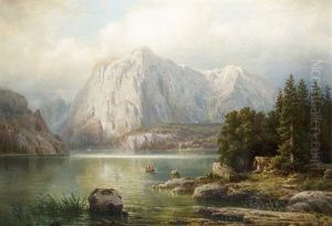 On Lake Lucerne by Franz Hengsbach