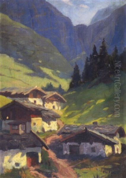 Tiroler Tal Mit Almhutten - view 1