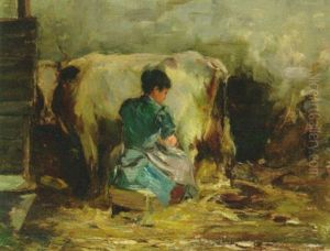 En Ung Pige, Der Malker by Gerke Henkes