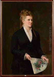 Portrait D'une Dame De Qualite A L'eventail