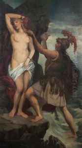 Perseus And Andromeda by Leopold Bara
