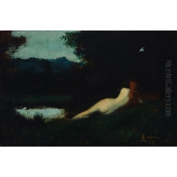 Nude By Pond, Circa 1881 - view 1