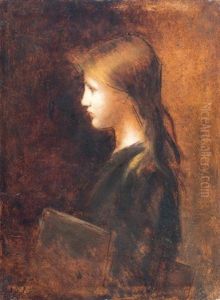 L'ecoliere by Jean Jacques Henner