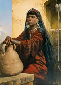 Egyptienne A La Cruche by Leopold Bara