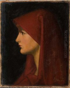 Portrait Of St. Fabiola by Jean Jacques Henner