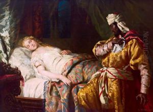 Otello Al Letto Di Desdemona Che Dorme by Leopold Bara