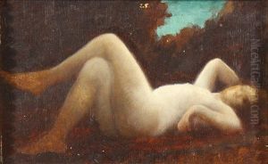 Nude In Repose by Jean Jacques Henner