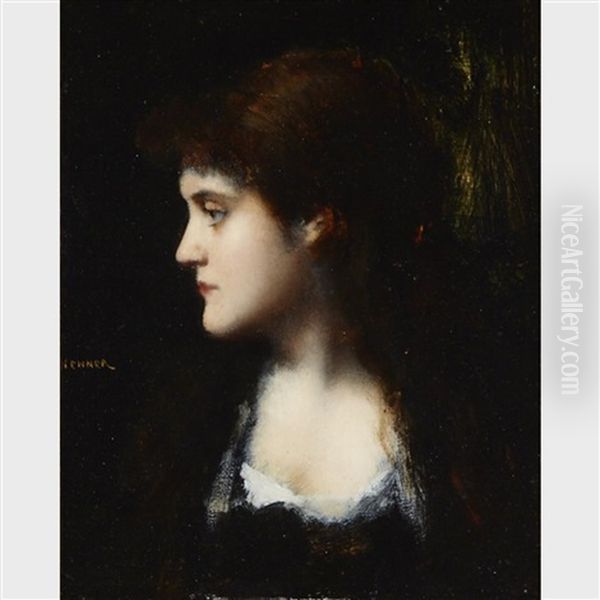 Portrait Of A Dark Haired Woman - view 1