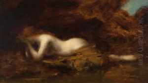 Femme Nue Allongee by Jean Jacques Henner