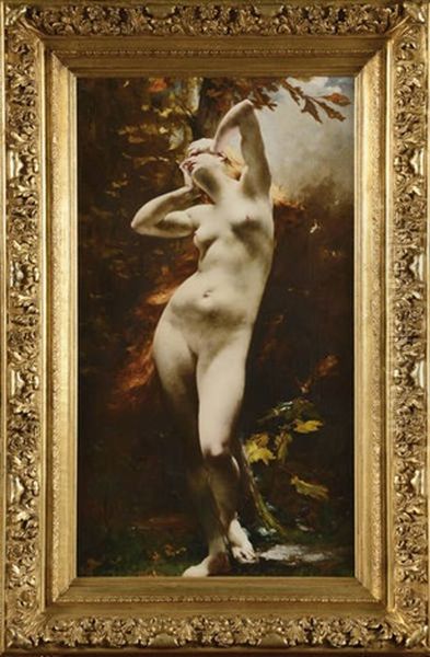 Femme Nue Dans Un Paysage D'automne - view 1