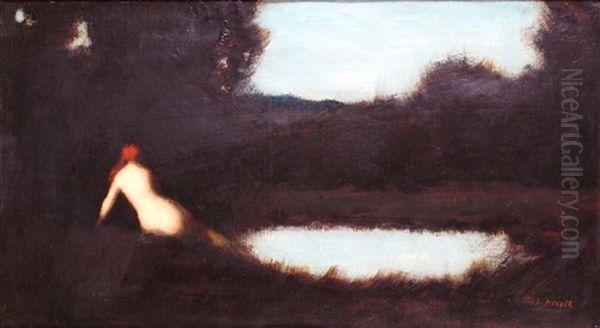 Femme Vue Dans Un Paysage - view 1