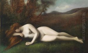 Schlafende Nymphe by Jean Jacques Henner