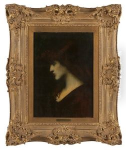 Portrait Of A Red-headed Woman by Jean Jacques Henner