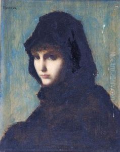 Femme A La Mantille Noire