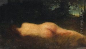 Nu Couche De Dos by Jean Jacques Henner