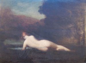Figure Couchee Ou Reverie by Jean Jacques Henner