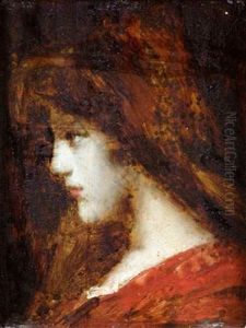 Jeune Femme De Profil by Jean Jacques Henner