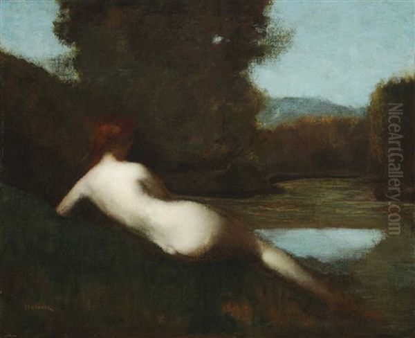 Nu Au Repos Dans Un Paysage - view 1
