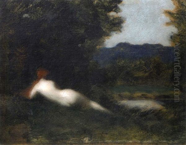 Nu De Dos Dans Un Paysage - view 1