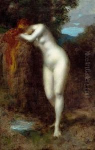 Stehende Mit Roten Haaren. Biblis