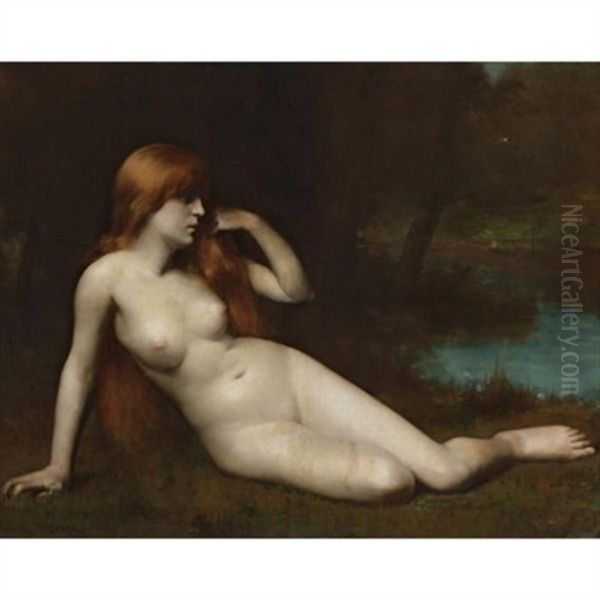 Reclining Nude In A Moonlit Landscape - view 1
