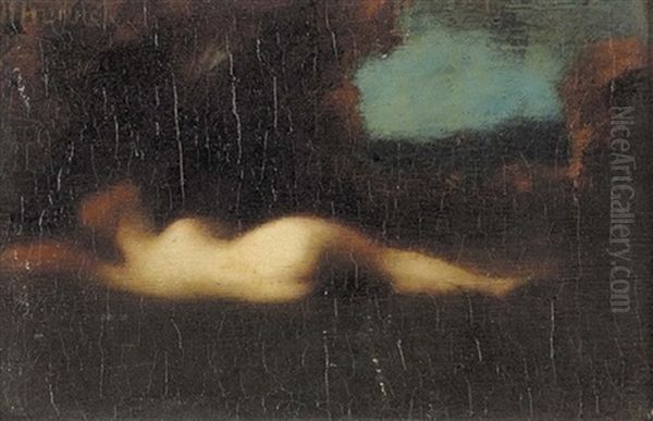 Liegender Akt In Ruckenansicht - view 1