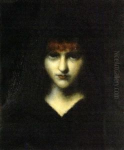 Red Haired Beauty In Black