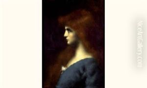 Portrait D'une Femme Rousse De Profil