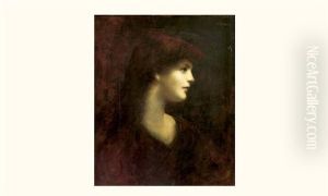 Jeune Femme De Profil by Jean Jacques Henner