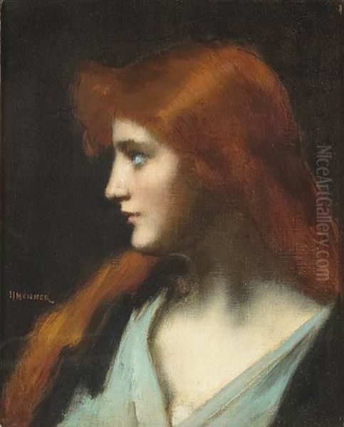 A Portrait Of An Auburn-haired Beauty - view 1
