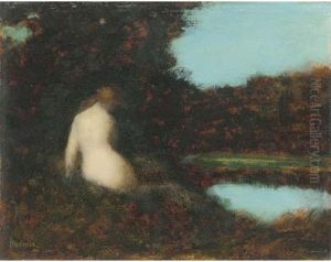 Nue Au Foret by Jean Jacques Henner