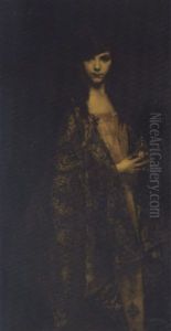 Portrait De Juana Romani by Jean Jacques Henner