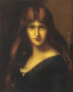 Jeune Femme Rousse En Buste