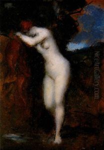 Nu A La Fontaine by Jean Jacques Henner