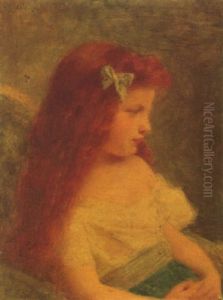 Portrait D'une Jeune Fille by Jean Jacques Henner