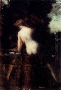 Femme Nue De Dos by Jean Jacques Henner