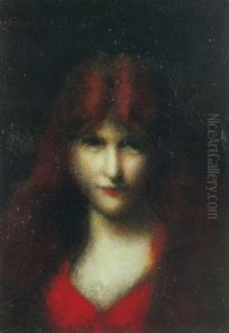 The Auburn Beauty by Jean Jacques Henner