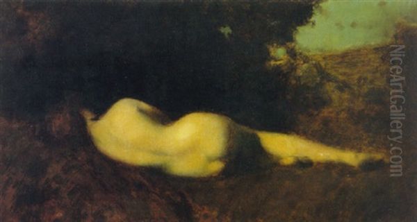 A Reclining Nude In A Landscape - view 1